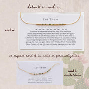 Let Them Morse Code Bracelet - Dainty 14K Gold & Silver Jewelry by Olivia Cactus
