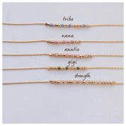 Let Them Morse Code Bracelet - Dainty 14K Gold & Silver Jewelry by Olivia Cactus