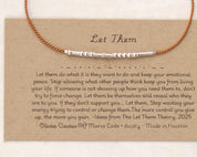 Let Them Morse Code Bracelet - Dainty 14K Gold & Silver Jewelry by Olivia Cactus