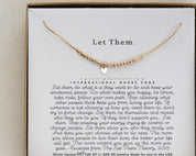 Let Them Morse Code Necklace - Dainty 14K Gold & Silver Jewelry by Olivia Cactus