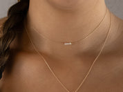 Little Pearls Dainty Gold Chain Necklace - Dainty 14K Gold & Silver Jewelry by Olivia Cactus