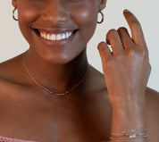 Little Pearls on Cord Bracelet - Dainty 14K Gold & Silver Jewelry by Olivia Cactus