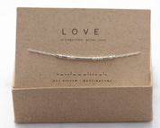Love Morse Code Bracelet - Dainty 14K Gold & Silver Jewelry by Olivia Cactus