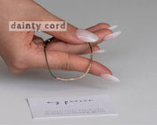 Loved Morse Code Bracelet - Dainty 14K Gold & Silver Jewelry by Olivia Cactus