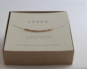 Loved Morse Code Necklace - Dainty 14K Gold & Silver Jewelry by Olivia Cactus