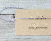 Mama Morse Code Dainty Bracelet - Dainty 14K Gold & Silver Jewelry by Olivia Cactus