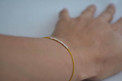 Mama Morse Code Dainty Bracelet - Dainty 14K Gold & Silver Jewelry by Olivia Cactus