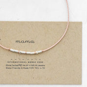 Mama Morse Code Dainty Bracelet - Dainty 14K Gold & Silver Jewelry by Olivia Cactus