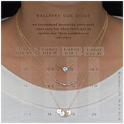 MOM Letter Discs Necklace - Dainty 14K Gold & Silver Jewelry by Olivia Cactus