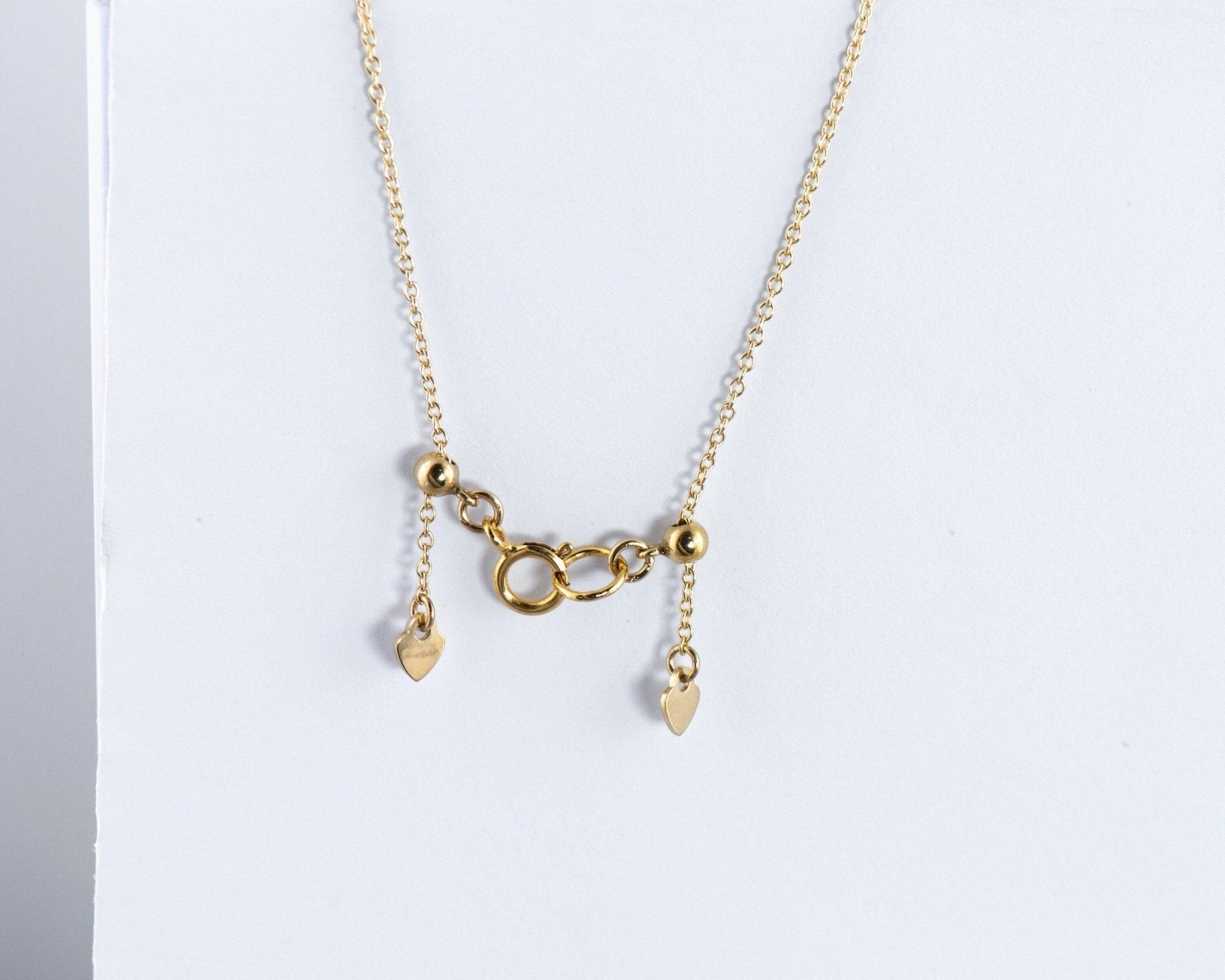 MOM Letter Discs Necklace - Dainty 14K Gold & Silver Jewelry by Olivia Cactus