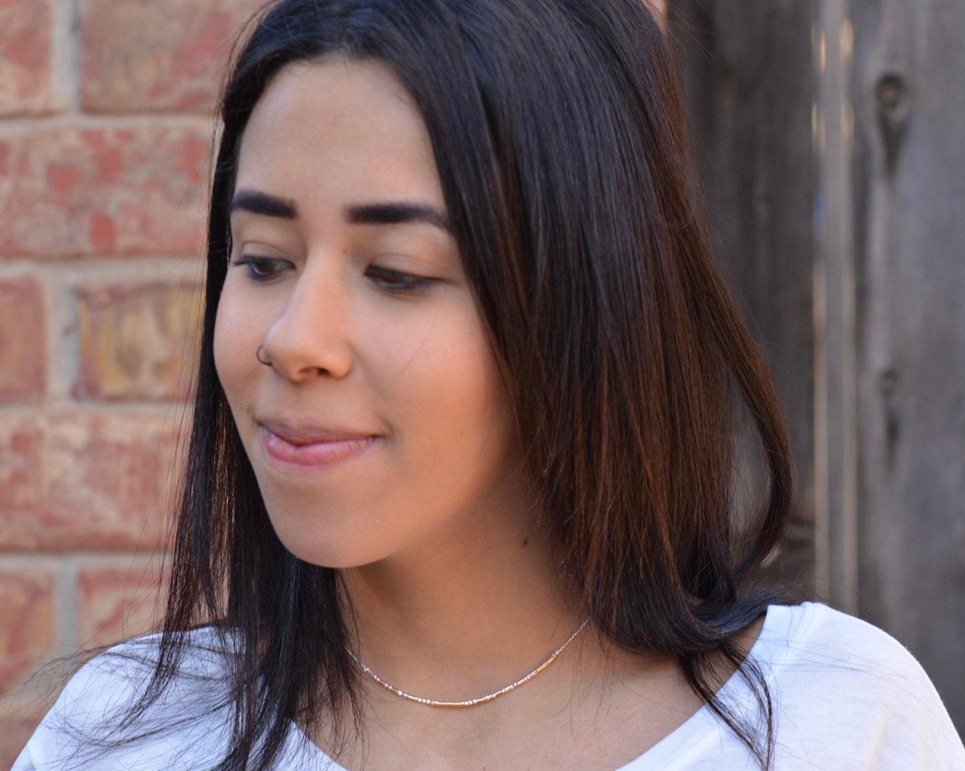 My Person Morse Code Necklace - Dainty 14K Gold & Silver Jewelry by Olivia Cactus