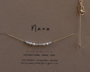 Nana Morse Code Necklace - Dainty 14K Gold & Silver Jewelry by Olivia Cactus