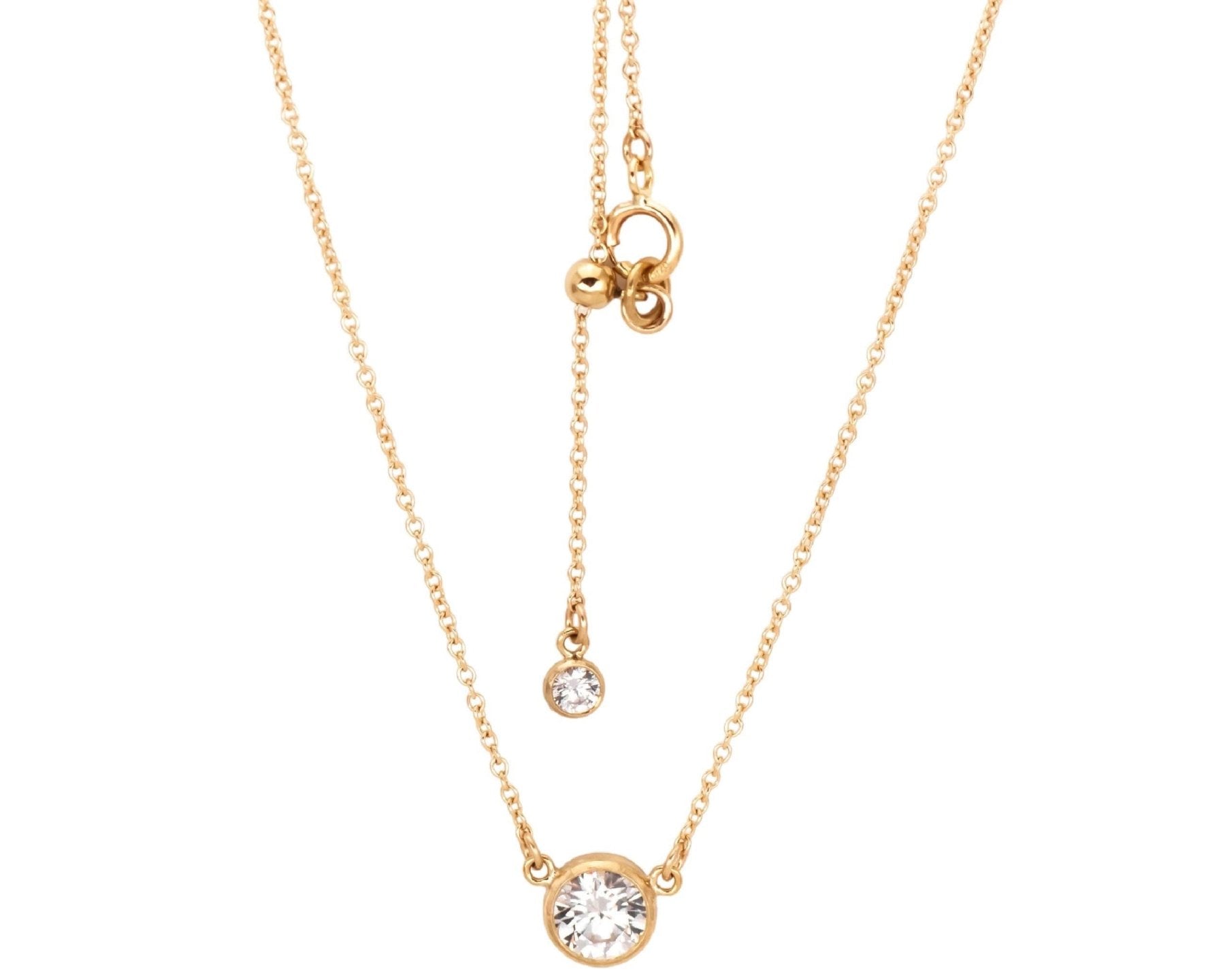 Nasreen Necklace - Gold - Dainty 14K Gold & Silver Jewelry by Olivia Cactus