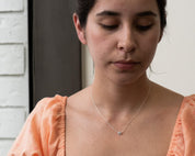 Nasreen Necklace, Silver - Dainty 14K Gold & Silver Jewelry by Olivia Cactus