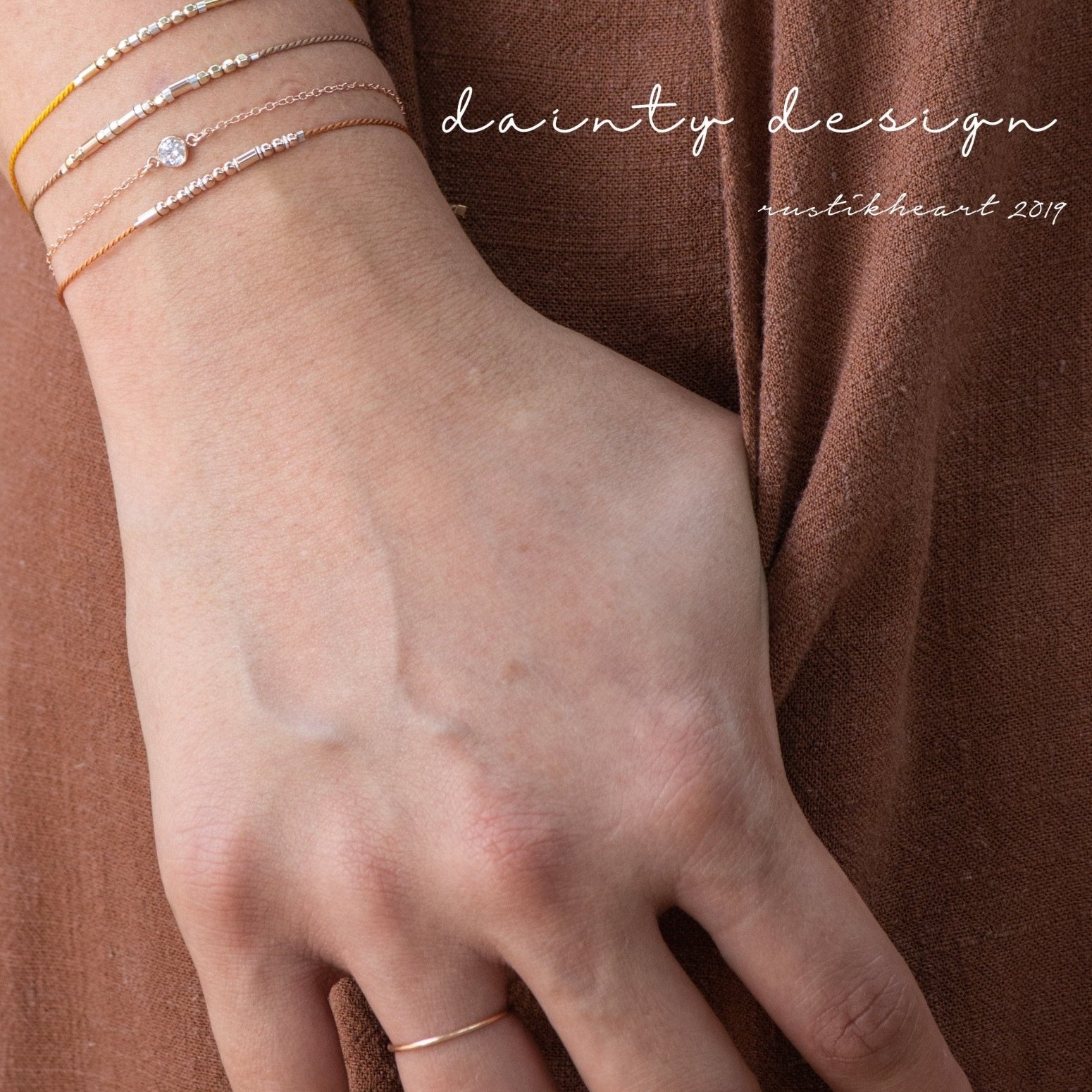 Philippians 4:6 - 7 Morse Code Bracelet - Dainty 14K Gold & Silver Jewelry by Olivia Cactus