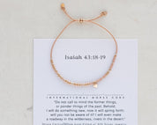 Proverbs 27:9 Friendship Morse Bracelet - Dainty 14K Gold & Silver Jewelry by Olivia Cactus