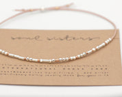 Ride Or Die Morse Code Bracelet - Dainty 14K Gold & Silver Jewelry by Olivia Cactus