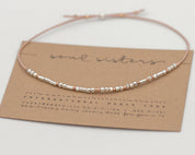 Ride Or Die Morse Code Bracelet - Dainty 14K Gold & Silver Jewelry by Olivia Cactus