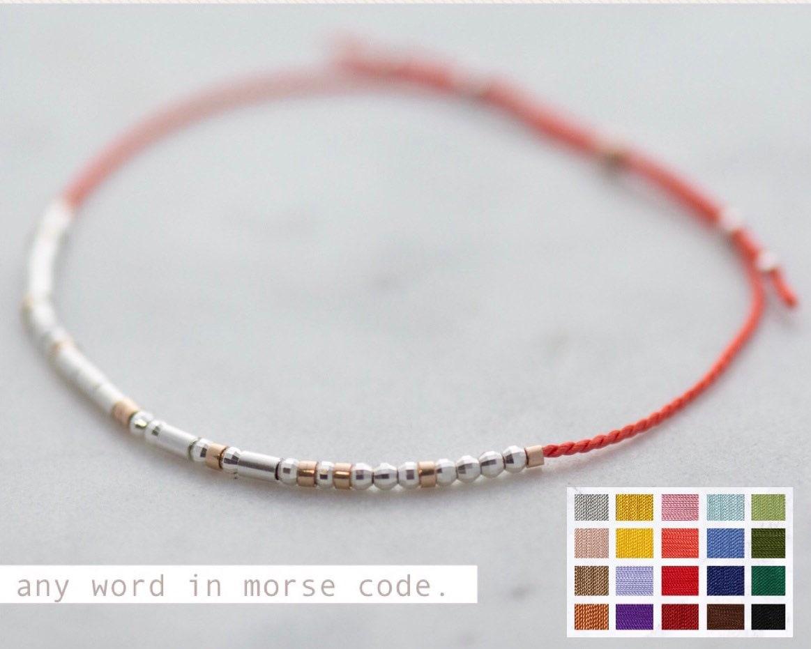 Ride Or Die Morse Code Bracelet - Dainty 14K Gold & Silver Jewelry by Olivia Cactus