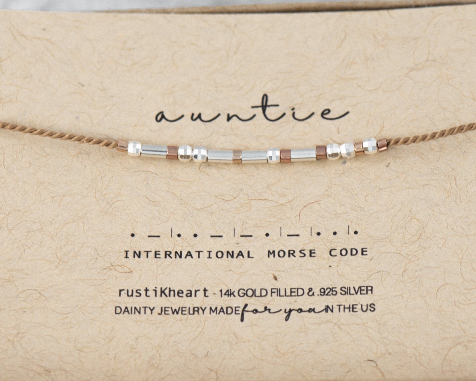 Ride Or Die Morse Code Bracelet - Dainty 14K Gold & Silver Jewelry by Olivia Cactus