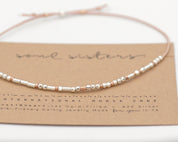 Ride Or Die Morse Code Bracelet - Dainty 14K Gold & Silver Jewelry by Olivia Cactus