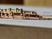 Sister Morse Code Bracelet - Dainty 14K Gold & Silver Jewelry by Olivia Cactus
