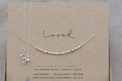 Loved Morse Code Necklace - Dainty 14K Gold & Silver Jewelry by Olivia Cactus