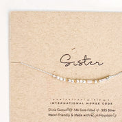 Loved Morse Code Necklace - Dainty 14K Gold & Silver Jewelry by Olivia Cactus