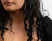 Sister Morse Code Necklace - Dainty 14K Gold & Silver Jewelry by Olivia Cactus