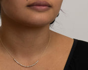 Sister Morse Code Necklace - Dainty 14K Gold & Silver Jewelry by Olivia Cactus