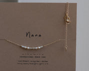 Sister Morse Code Necklace - Dainty 14K Gold & Silver Jewelry by Olivia Cactus