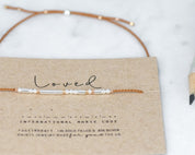 Sisters Morse Code Bracelet - Dainty 14K Gold & Silver Jewelry by Olivia Cactus
