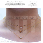 Solitaire Diamond Cut CZ Charm Dainty Layering Choker to Stack and Layer 14k Gold Filled rk81 - Dainty 14K Gold & Silver Jewelry by Olivia Cactus