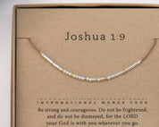 Songs of Songs 4:7 Morse Code Bracelet - Dainty 14K Gold & Silver Jewelry by Olivia Cactus