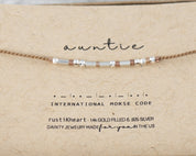 Soul Sister Morse Code Bracelet - Dainty 14K Gold & Silver Jewelry by Olivia Cactus