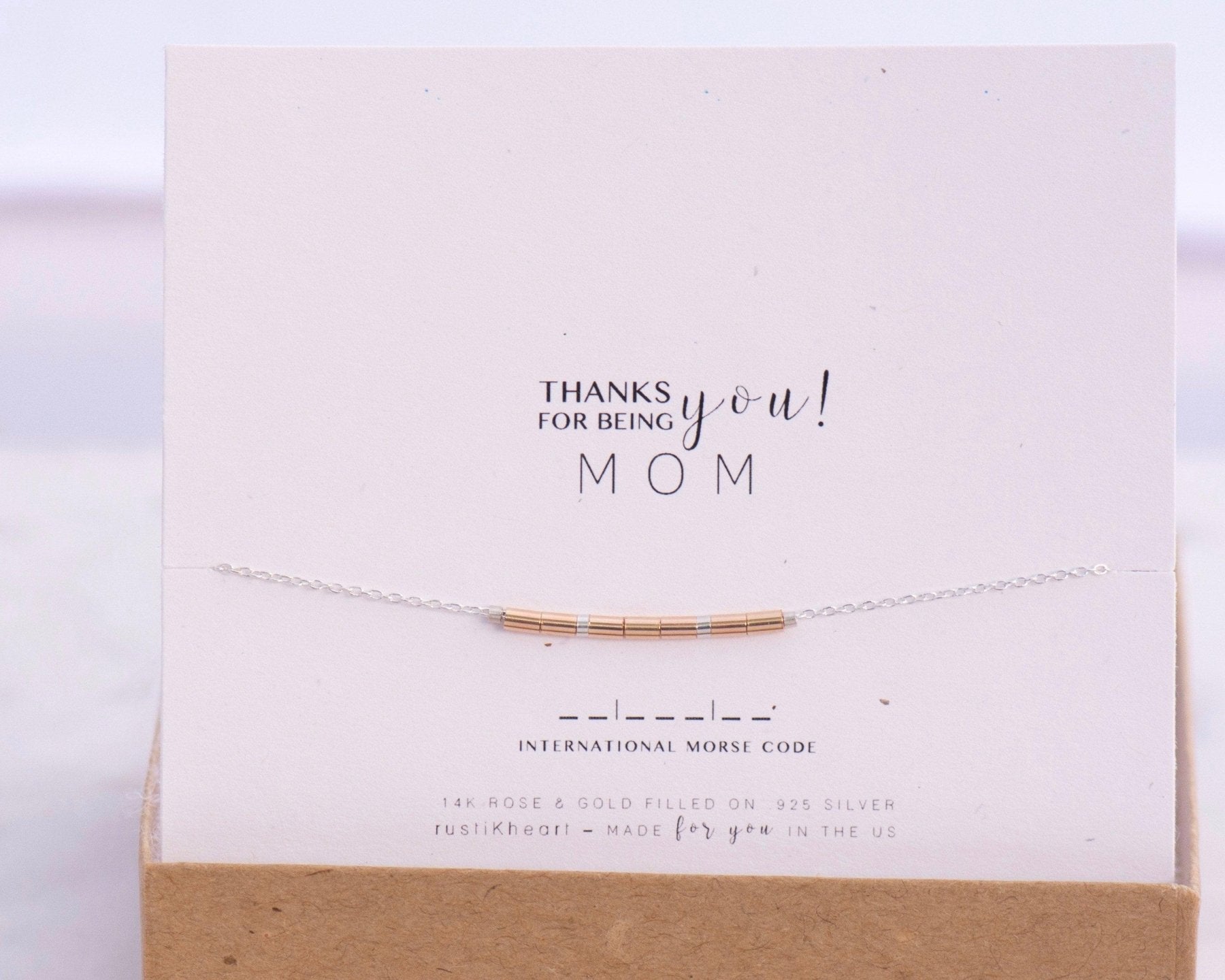 My Person Morse Code Necklace - Dainty 14K Gold & Silver Jewelry by Olivia Cactus
