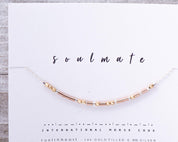 My Person Morse Code Necklace - Dainty 14K Gold & Silver Jewelry by Olivia Cactus