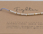 Strength Morse Code Bracelet - Dainty 14K Gold & Silver Jewelry by Olivia Cactus