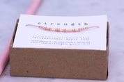Strength Morse Code Bracelet - Dainty 14K Gold & Silver Jewelry by Olivia Cactus