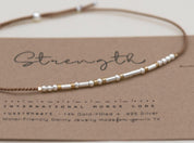 Bestie Morse Code Bracelet Set - Dainty 14K Gold & Silver Jewelry by Olivia Cactus