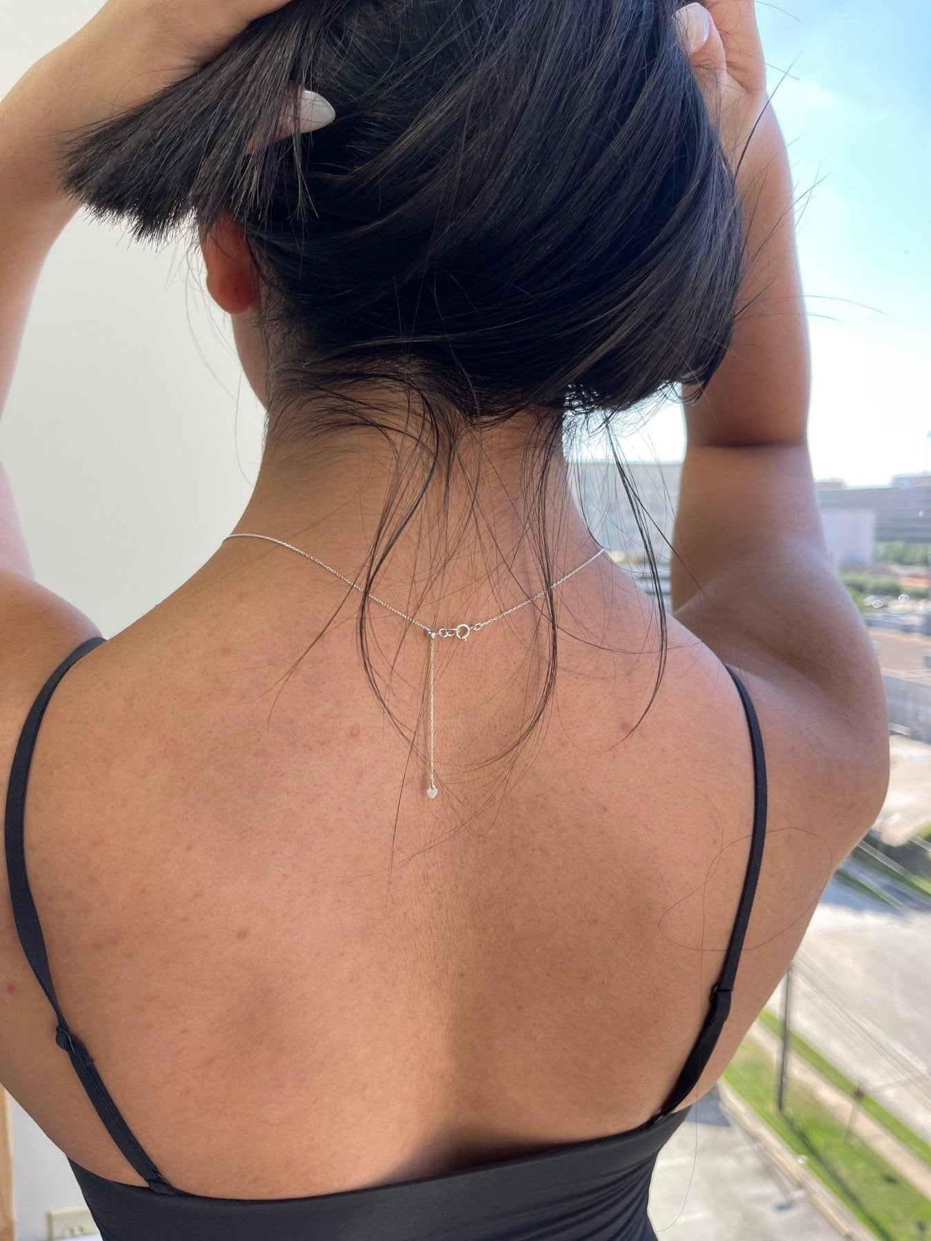 Strength Morse Code Necklace - Dainty 14K Gold & Silver Jewelry by Olivia Cactus