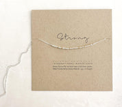 Philippians 4:6 - 7 Morse Code Necklace - Dainty 14K Gold & Silver Jewelry by Olivia Cactus