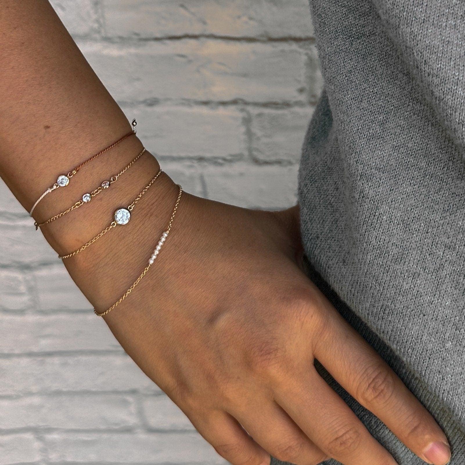 Team Bracelet - Dainty 14K Gold & Silver Jewelry by Olivia Cactus
