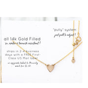 Tiny Solitaire Diamond Cut CZ Choker - Dainty 14K Gold & Silver Jewelry by Olivia Cactus