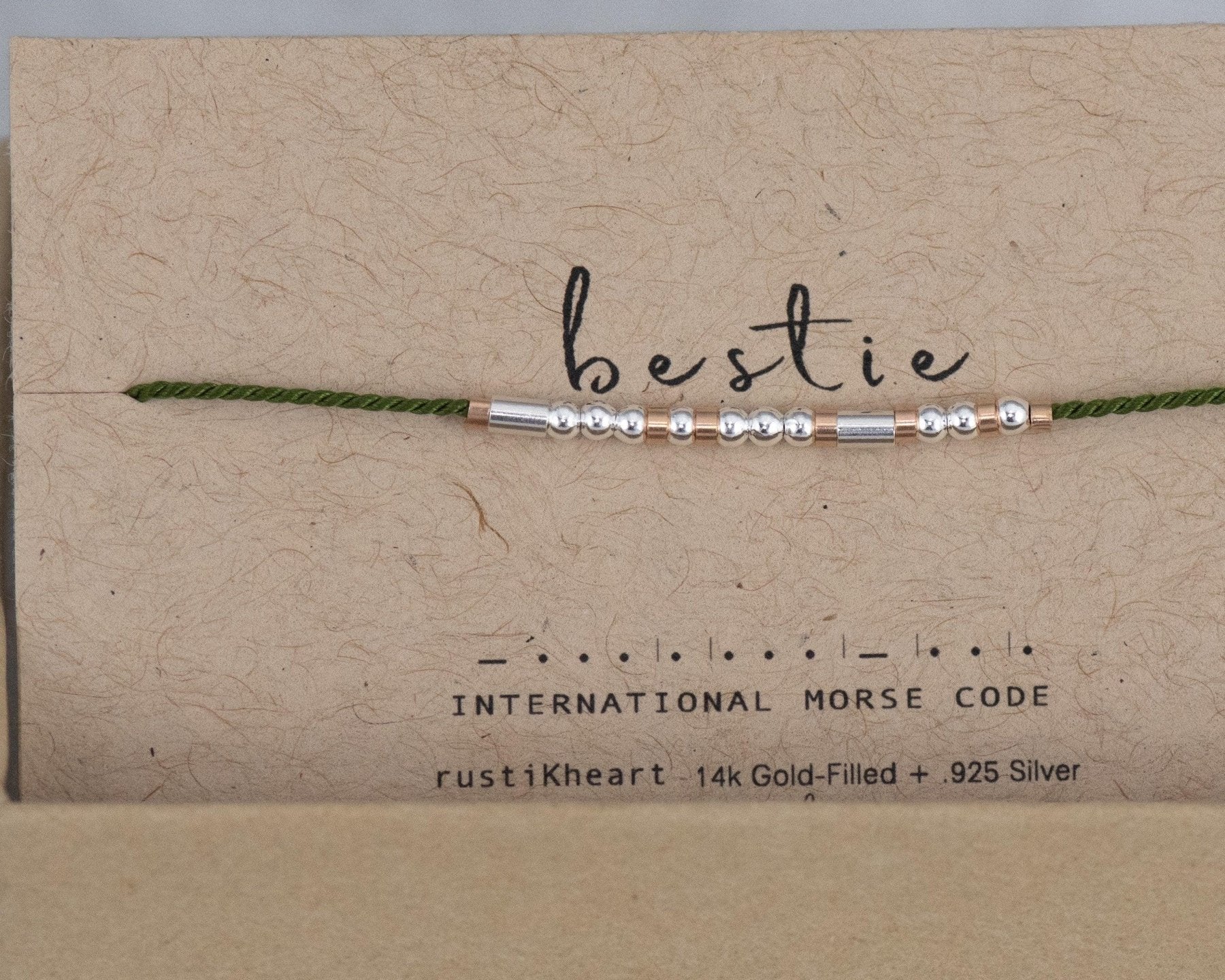 Tribe Morse Bracelet - Dainty 14K Gold & Silver Jewelry by Olivia Cactus