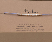 Tribe Morse Bracelet - Dainty 14K Gold & Silver Jewelry by Olivia Cactus