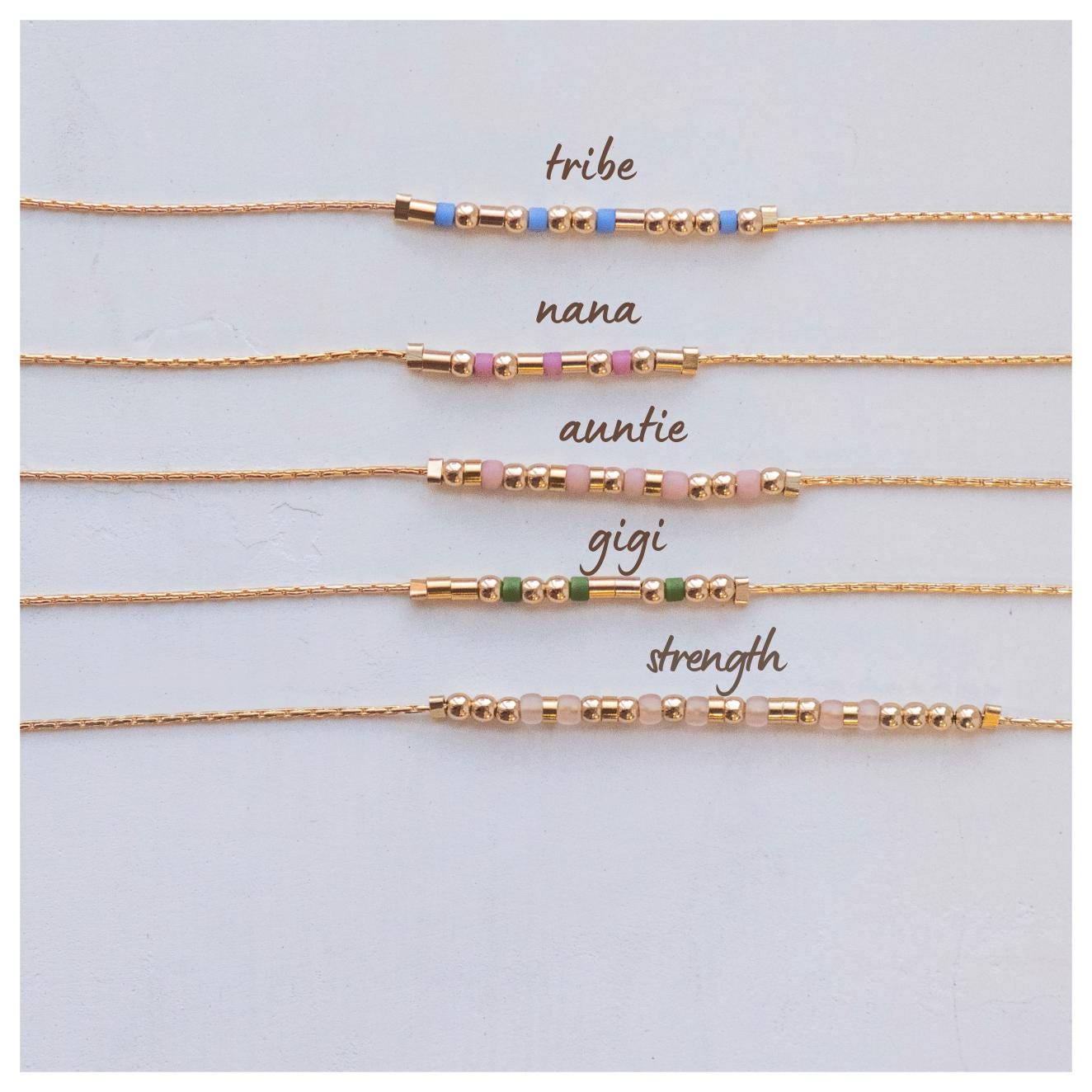 Tribe Morse Code Bracelet - Dainty 14K Gold & Silver Jewelry by Olivia Cactus