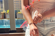 Valentina Tiny Hearts Bracelet - Dainty 14K Gold & Silver Jewelry by Olivia Cactus