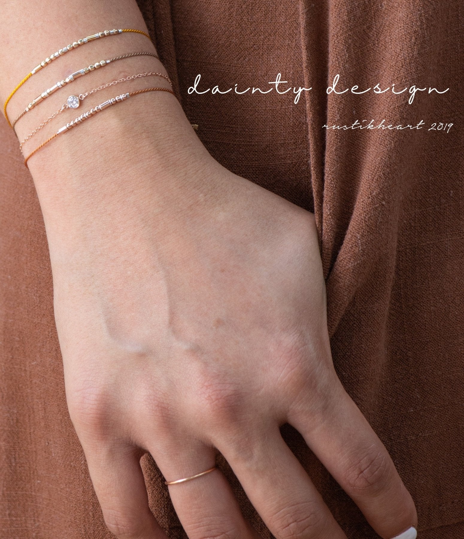 1 Peter 4:8 - 10 Bible Morse Code Bracelet - Dainty 14K Gold & Silver Jewelry by Olivia Cactus
