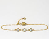 3 Diamond Cut CZ Bracelet
